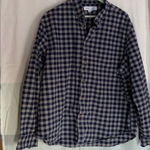 Old Navy Men’s Long Sleeve Checkered Shirt, XXL
